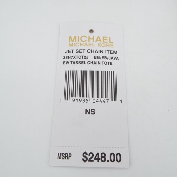 MICHAEL Michael Kors Jet Set Tassel Chain Tote Bag New/Detached Tag - Picture 2 of 14